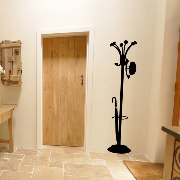 Exemple de stickers muraux: Porte-Manteaux